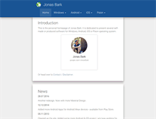 Tablet Screenshot of jonasbark.de